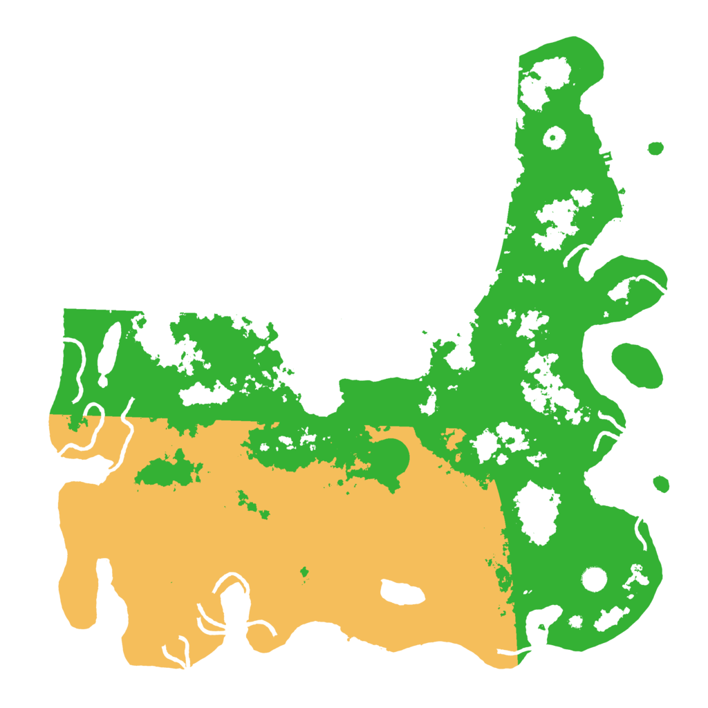 Biome Rust Map: Procedural Map, Size: 5000, Seed: 22223