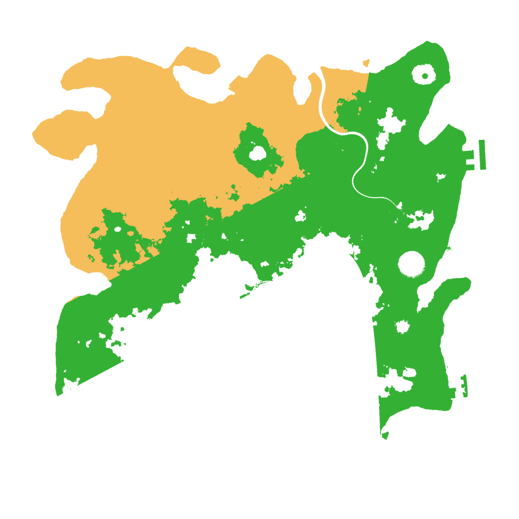 Biome Rust Map: Procedural Map, Size: 3500, Seed: 994628