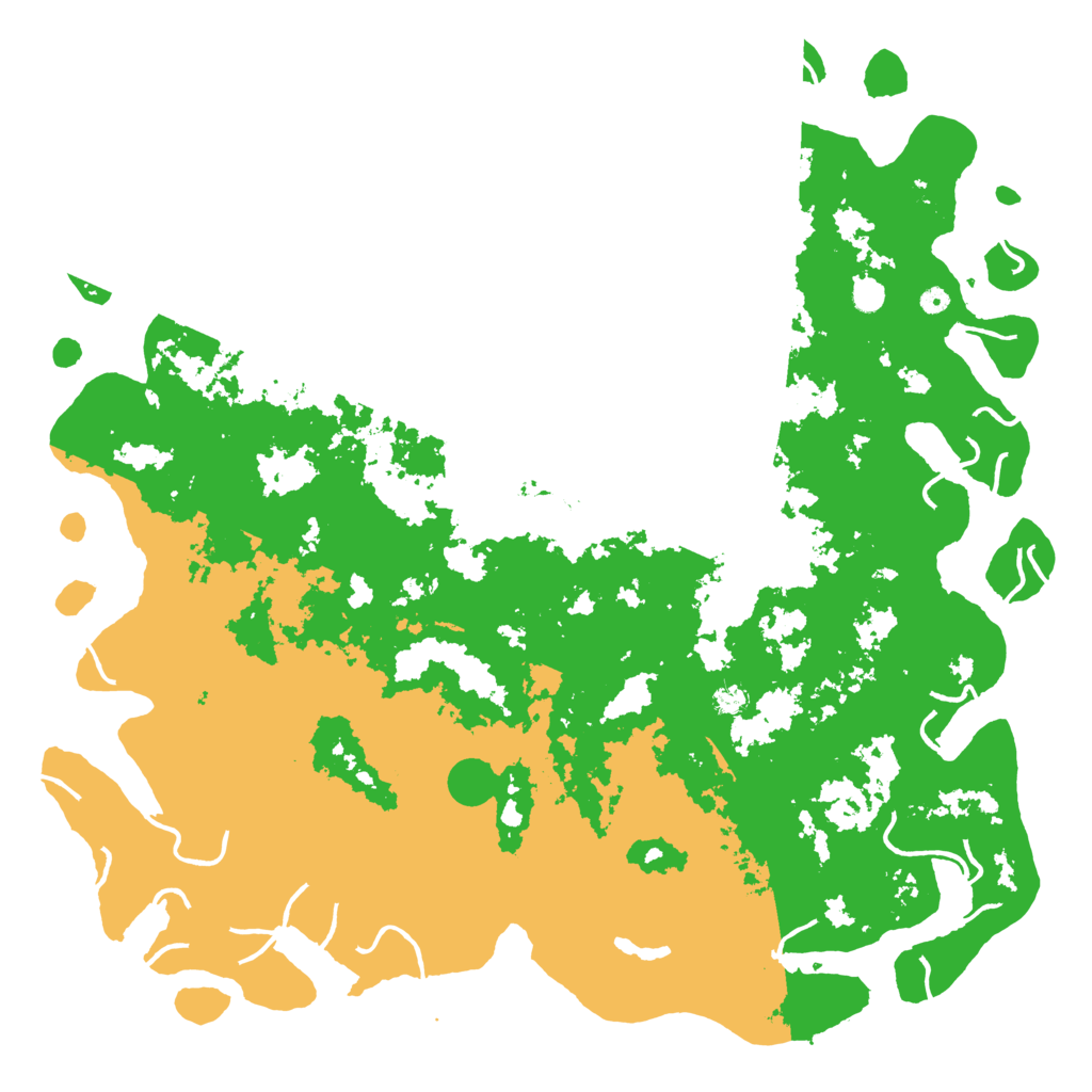 Biome Rust Map: Procedural Map, Size: 6000, Seed: 850671
