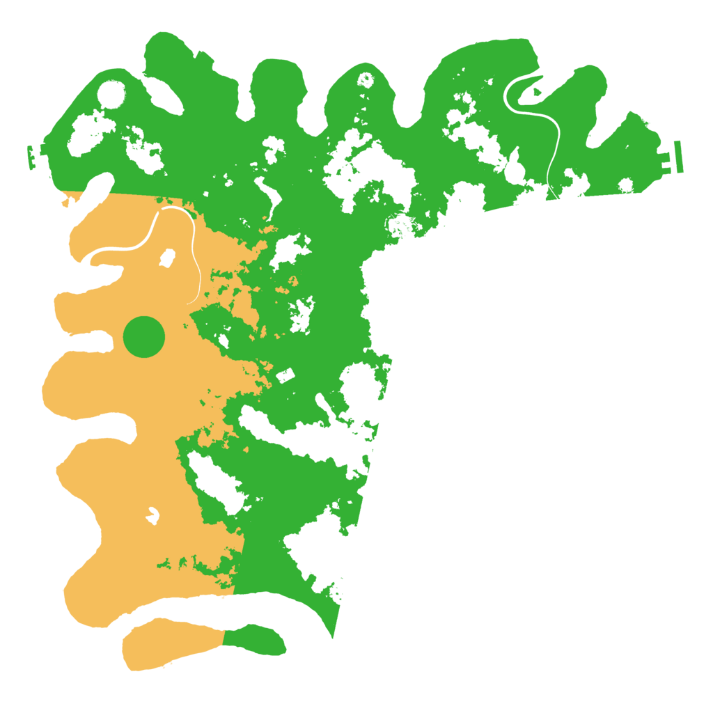 Biome Rust Map: Procedural Map, Size: 4500, Seed: 5868465