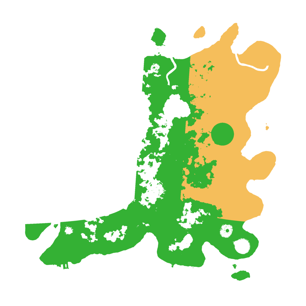 Biome Rust Map: Procedural Map, Size: 3550, Seed: 195006