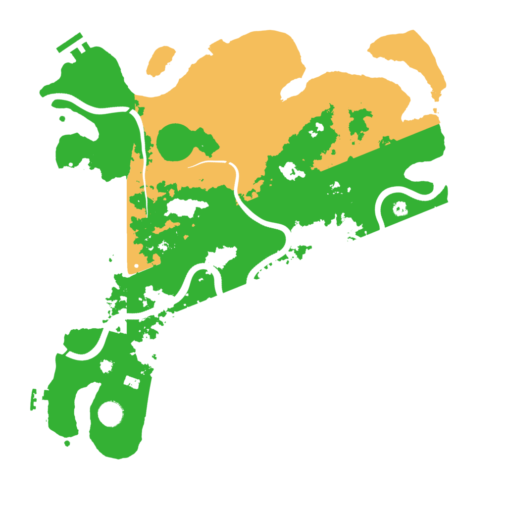 Biome Rust Map: Procedural Map, Size: 3550, Seed: 399903