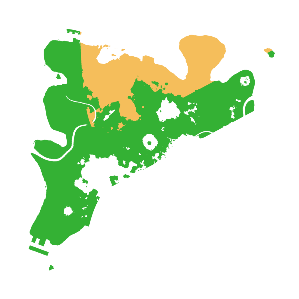 Biome Rust Map: Procedural Map, Size: 3000, Seed: 37291