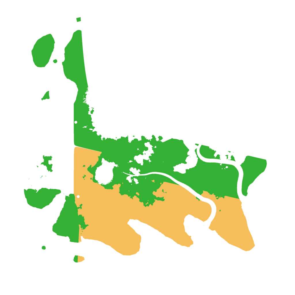 Biome Rust Map: Procedural Map, Size: 3000, Seed: 119856237