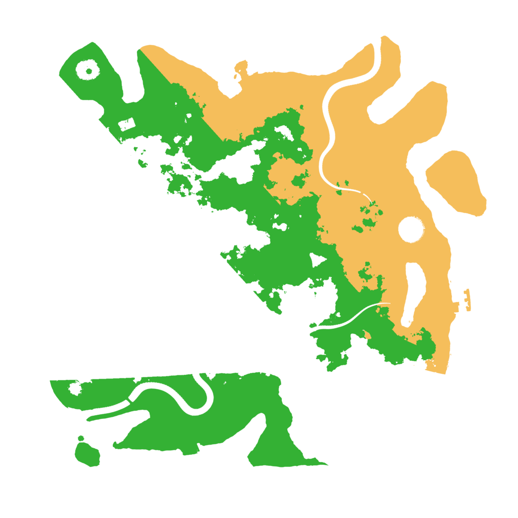 Biome Rust Map: Procedural Map, Size: 3550, Seed: 176950