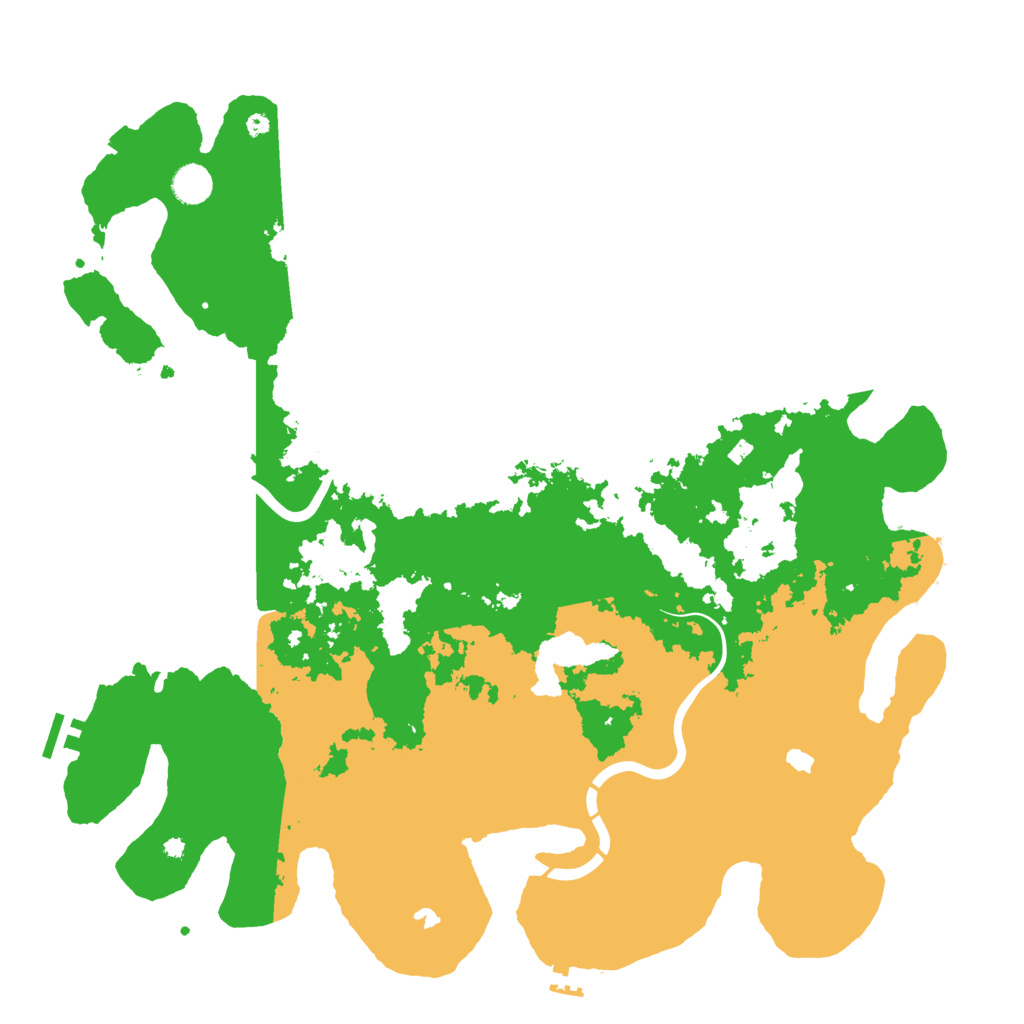 Biome Rust Map: Procedural Map, Size: 4500, Seed: 1486376