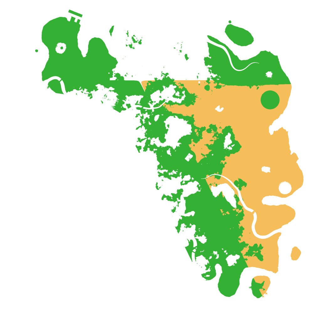 Biome Rust Map: Procedural Map, Size: 4500, Seed: 3545319