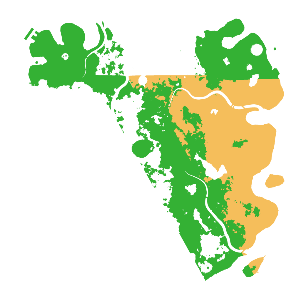 Biome Rust Map: Procedural Map, Size: 4500, Seed: 1496216