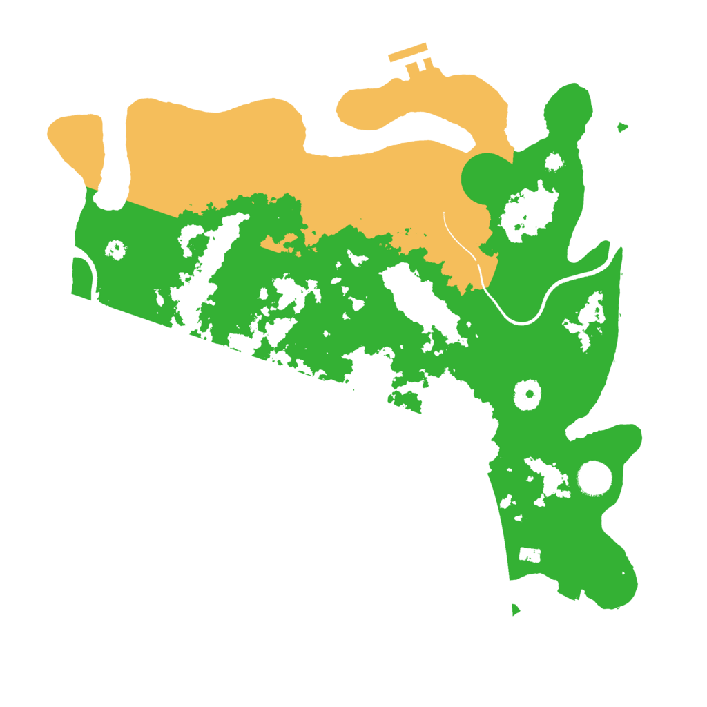 Biome Rust Map: Procedural Map, Size: 3600, Seed: 689777