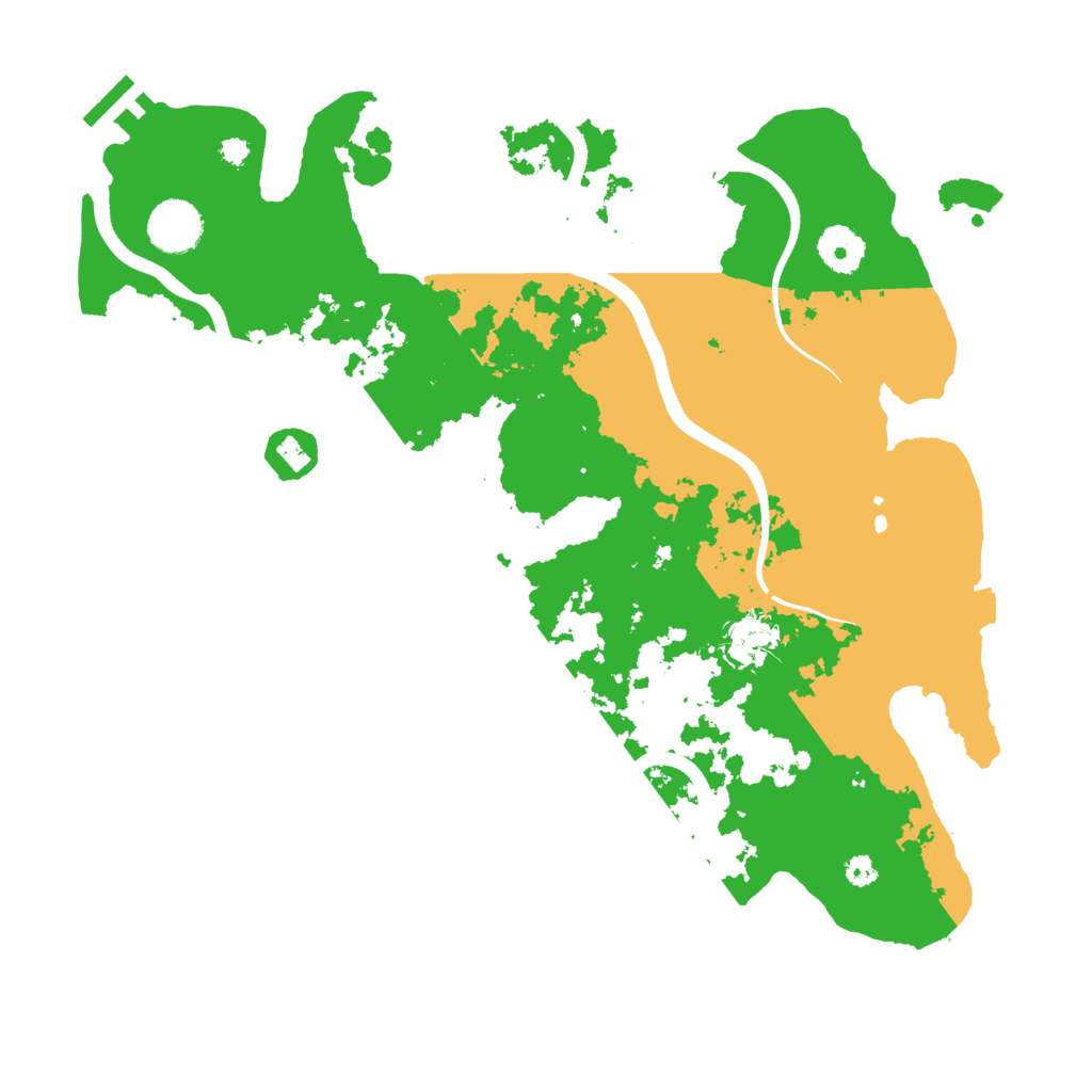 Biome Rust Map: Procedural Map, Size: 3550, Seed: 688033