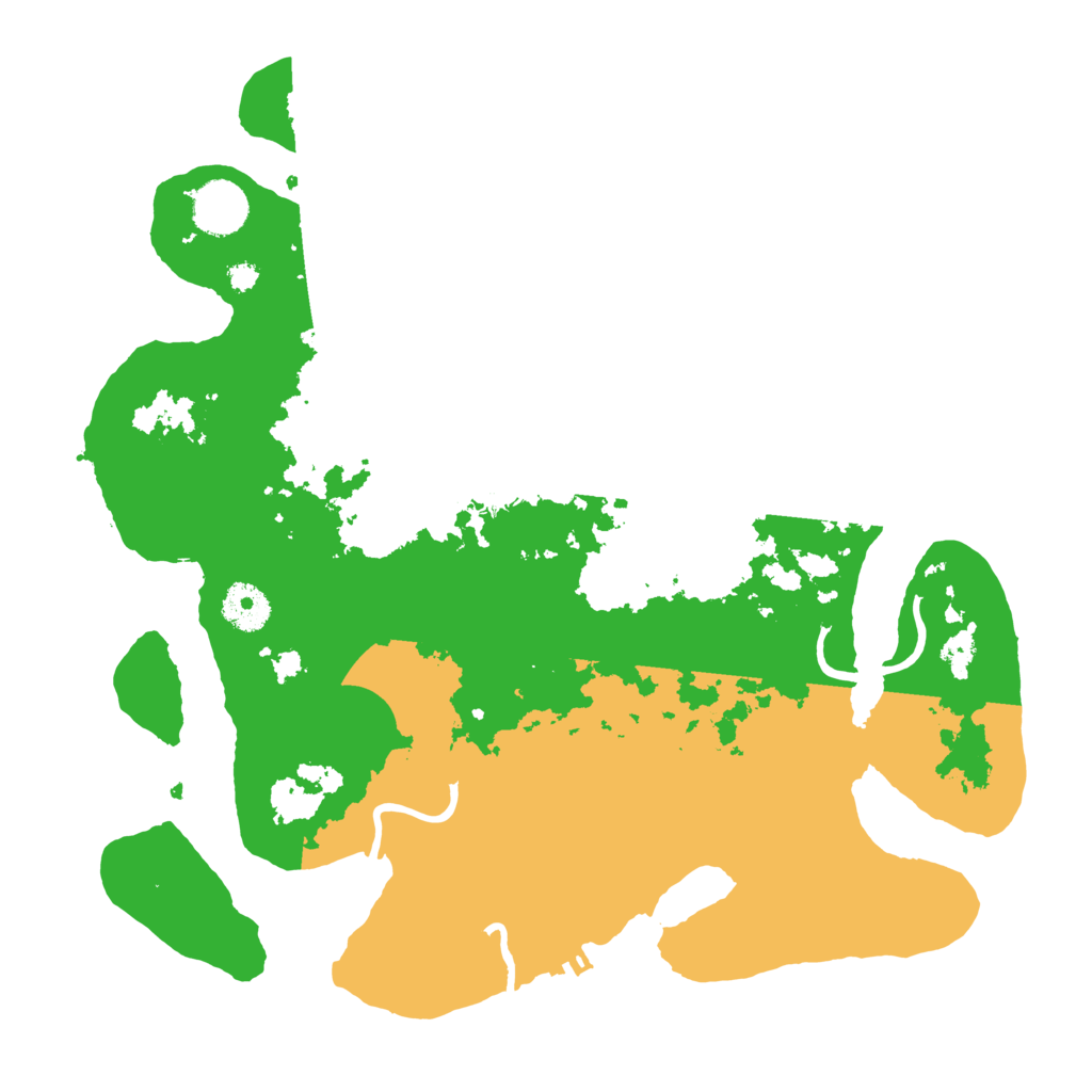 Biome Rust Map: Procedural Map, Size: 3500, Seed: 674474