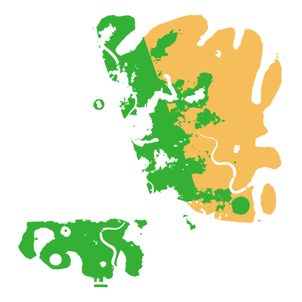 Biome Rust Map: Procedural Map, Size: 4500, Seed: 5124965
