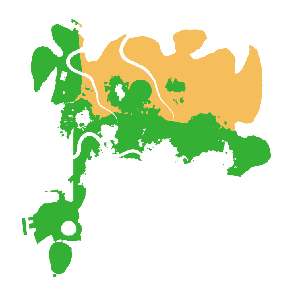 Biome Rust Map: Procedural Map, Size: 3500, Seed: 1146038