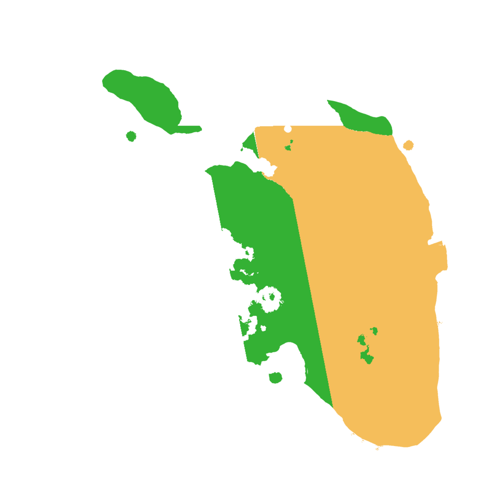 Biome Rust Map: Procedural Map, Size: 2000, Seed: 57627