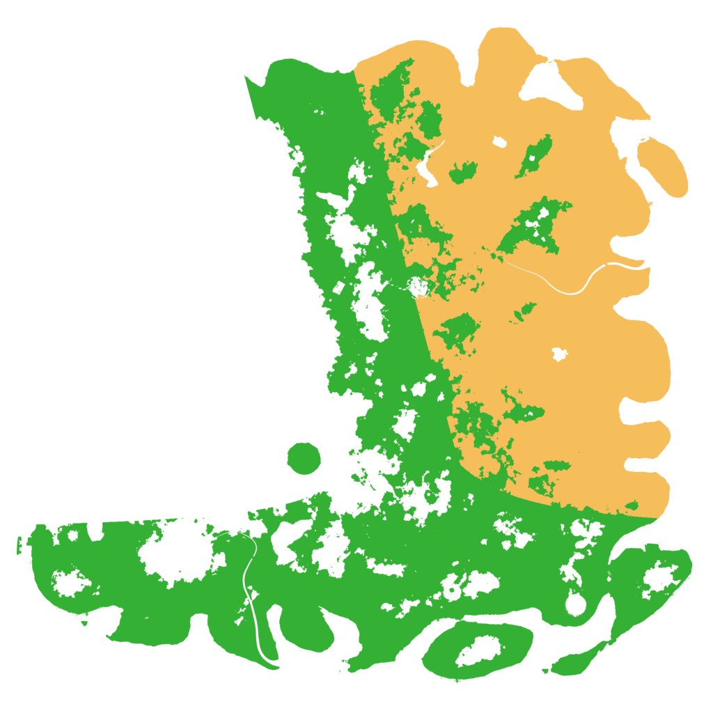 Biome Rust Map: Procedural Map, Size: 6000, Seed: 4411