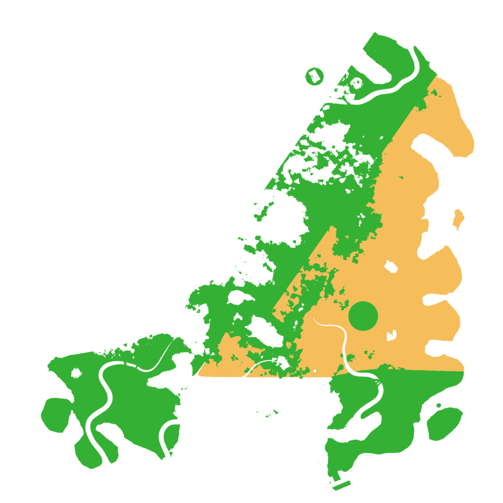 Biome Rust Map: Procedural Map, Size: 4500, Seed: 2556220