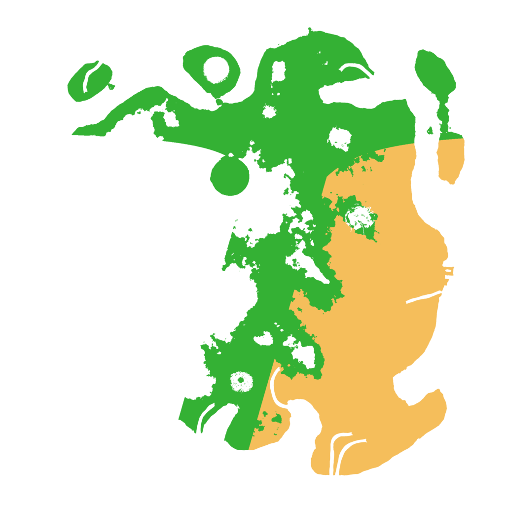Biome Rust Map: Procedural Map, Size: 3500, Seed: 2604120