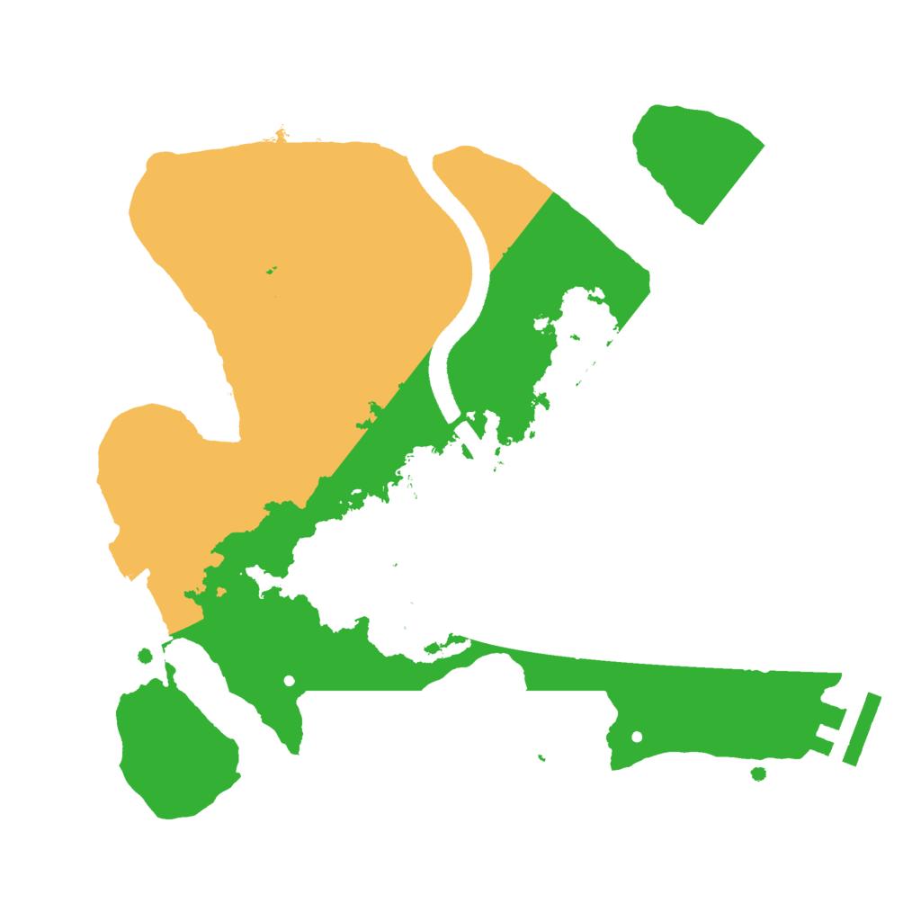 Biome Rust Map: Procedural Map, Size: 2500, Seed: 4