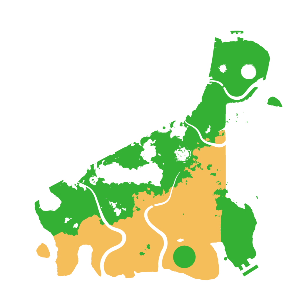 Biome Rust Map: Procedural Map, Size: 3550, Seed: 802196
