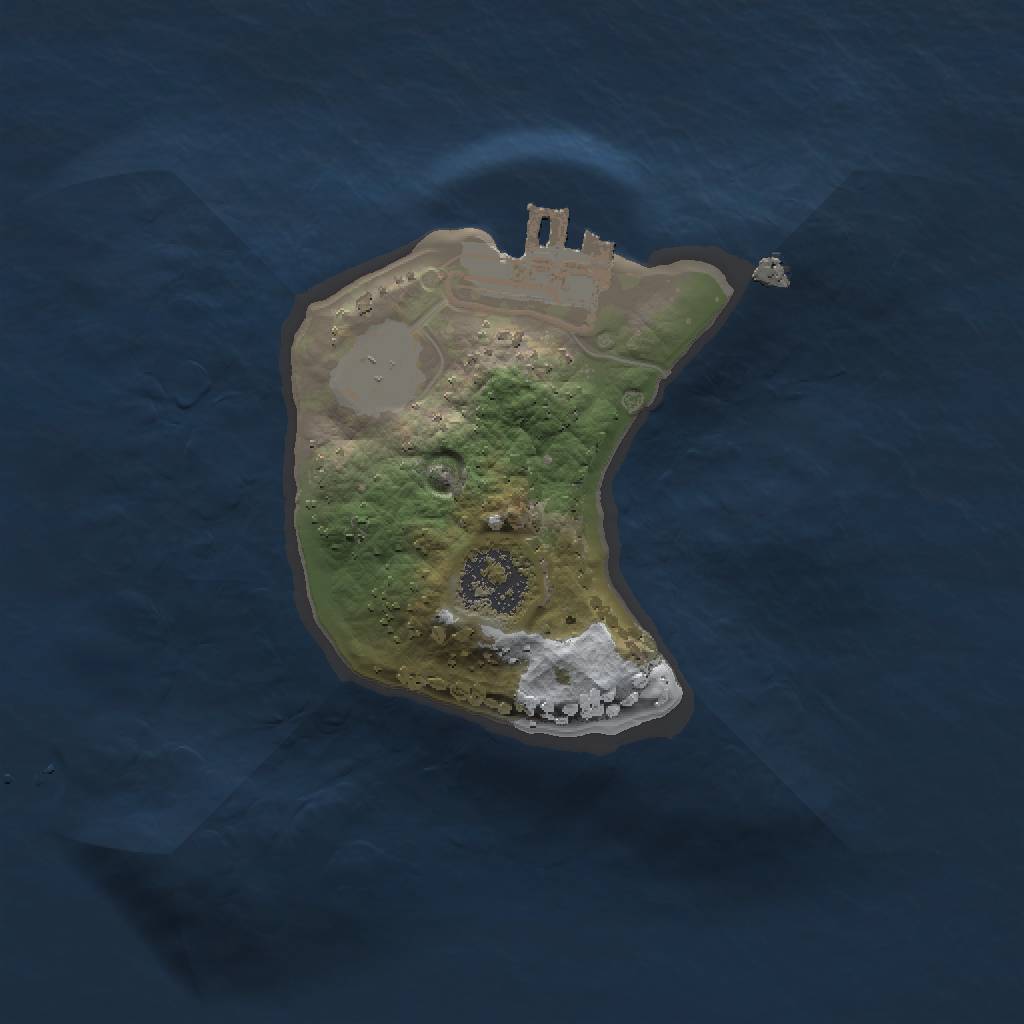 Rust Map: Procedural Map, Size: 1500, Seed: 40304, 5 Monuments