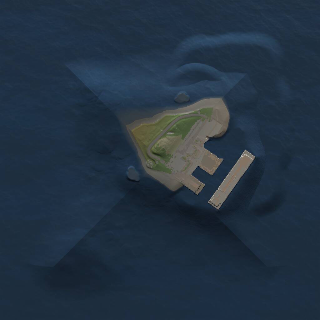 Rust Map: Procedural Map, Size: 1000, Seed: 773845775, 2 Monuments