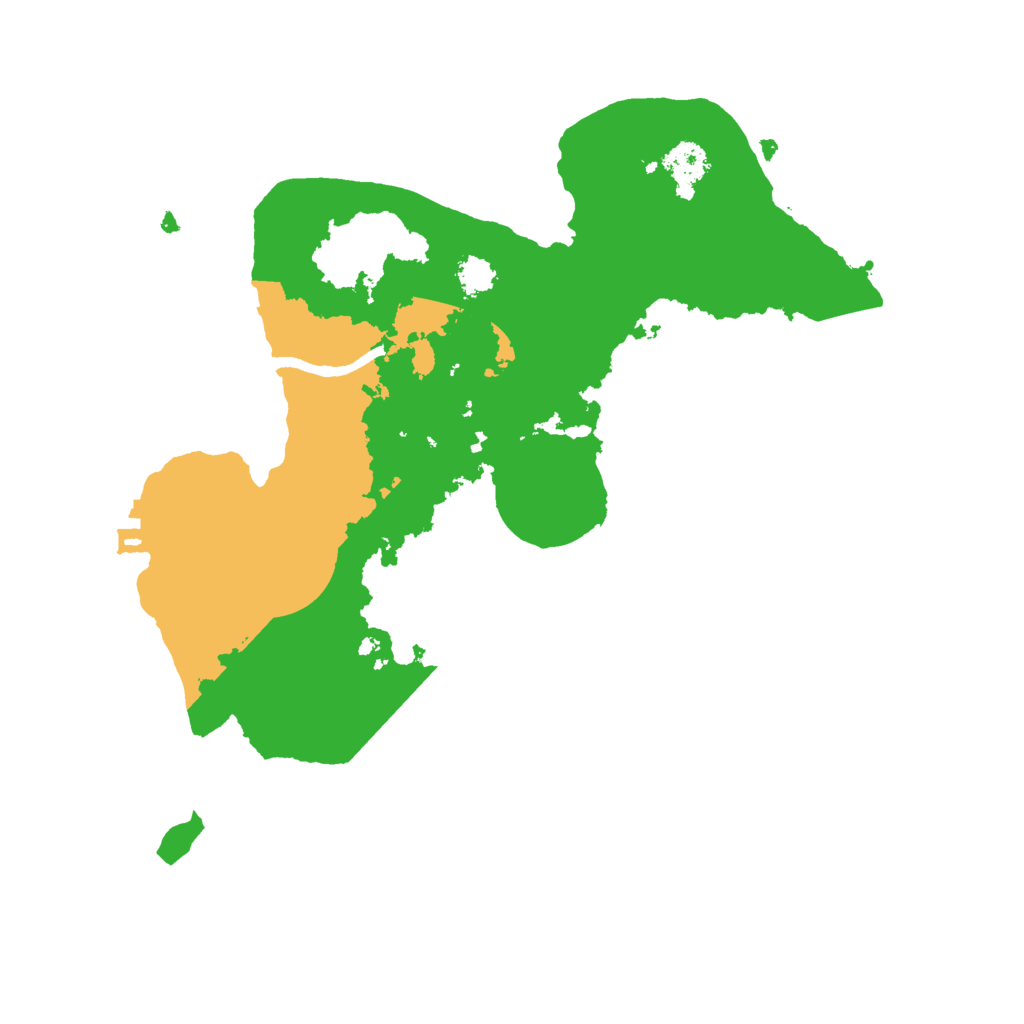 Biome Rust Map: Procedural Map, Size: 2500, Seed: 189899