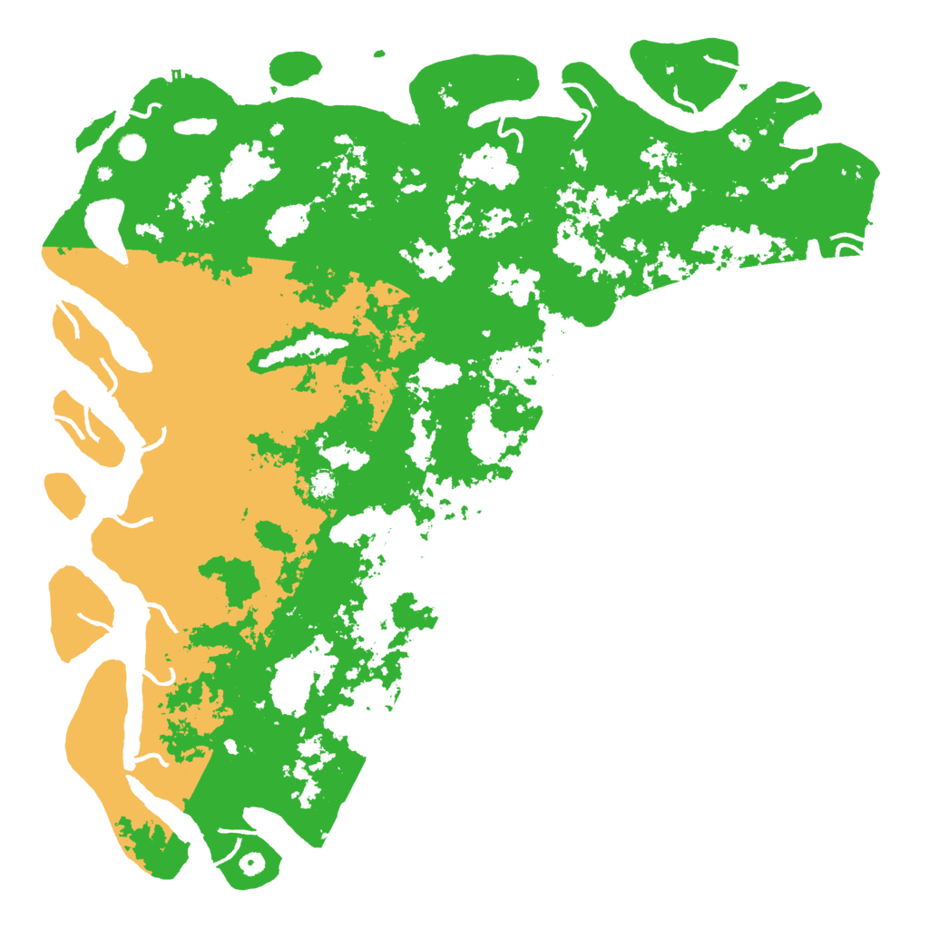 Biome Rust Map: Procedural Map, Size: 6000, Seed: 621595