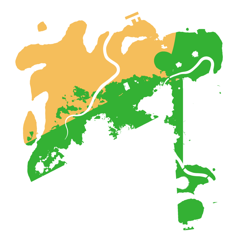 Biome Rust Map: Procedural Map, Size: 3500, Seed: 987140