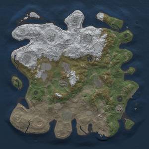 Thumbnail Rust Map: Procedural Map, Size: 3800, Seed: 93462, 20 Monuments