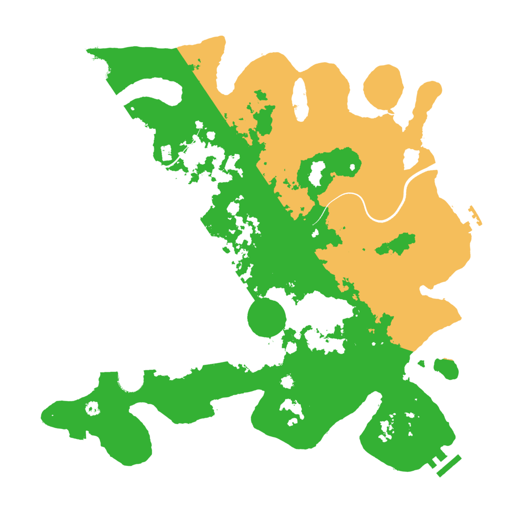 Biome Rust Map: Procedural Map, Size: 3550, Seed: 40379