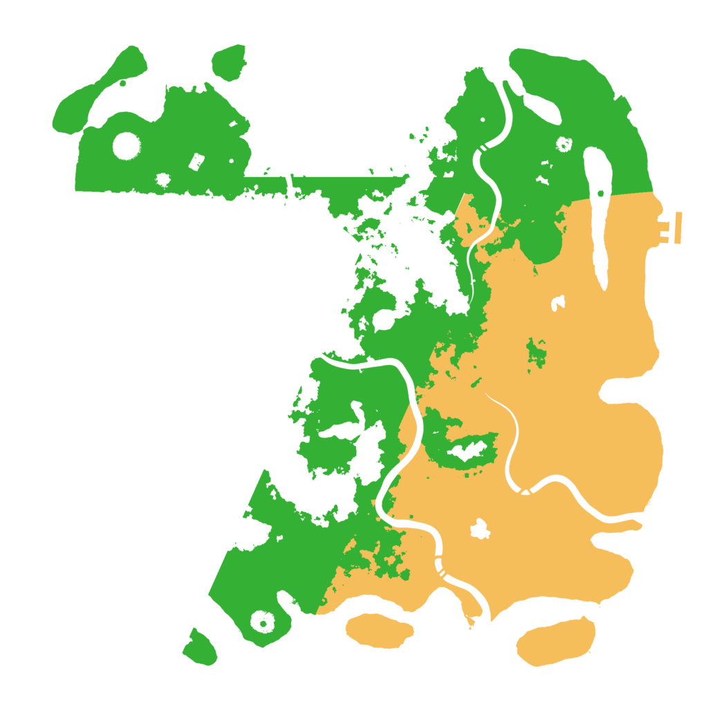 Biome Rust Map: Procedural Map, Size: 4500, Seed: 1297351