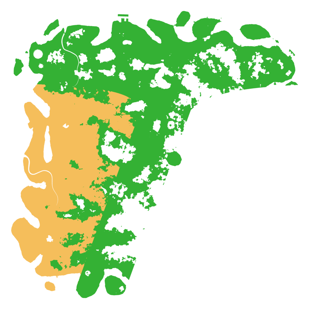 Biome Rust Map: Procedural Map, Size: 6000, Seed: 119793