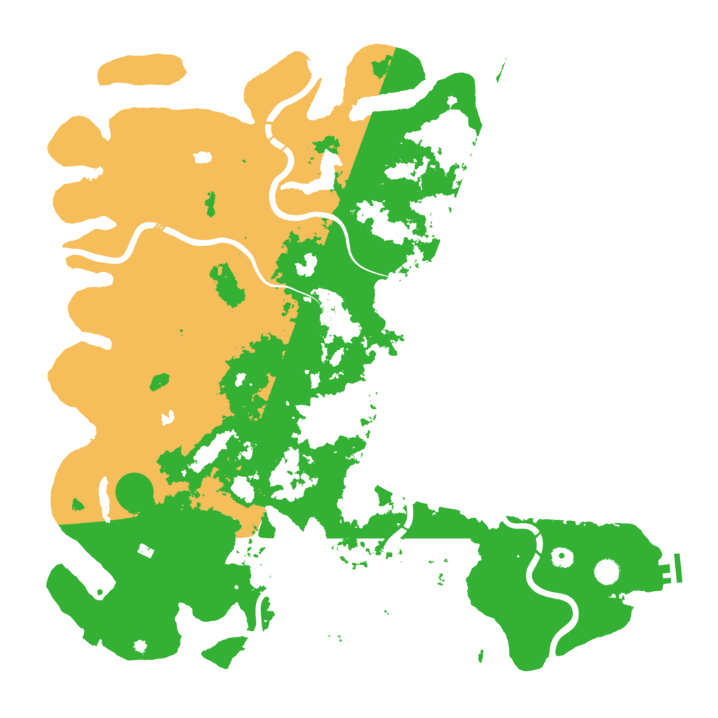 Biome Rust Map: Procedural Map, Size: 5000, Seed: 2483616