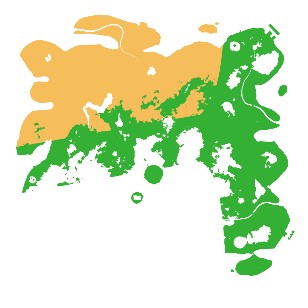 Biome Rust Map: Procedural Map, Size: 4500, Seed: 5034938