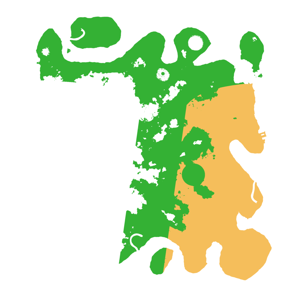 Biome Rust Map: Procedural Map, Size: 3550, Seed: 257456