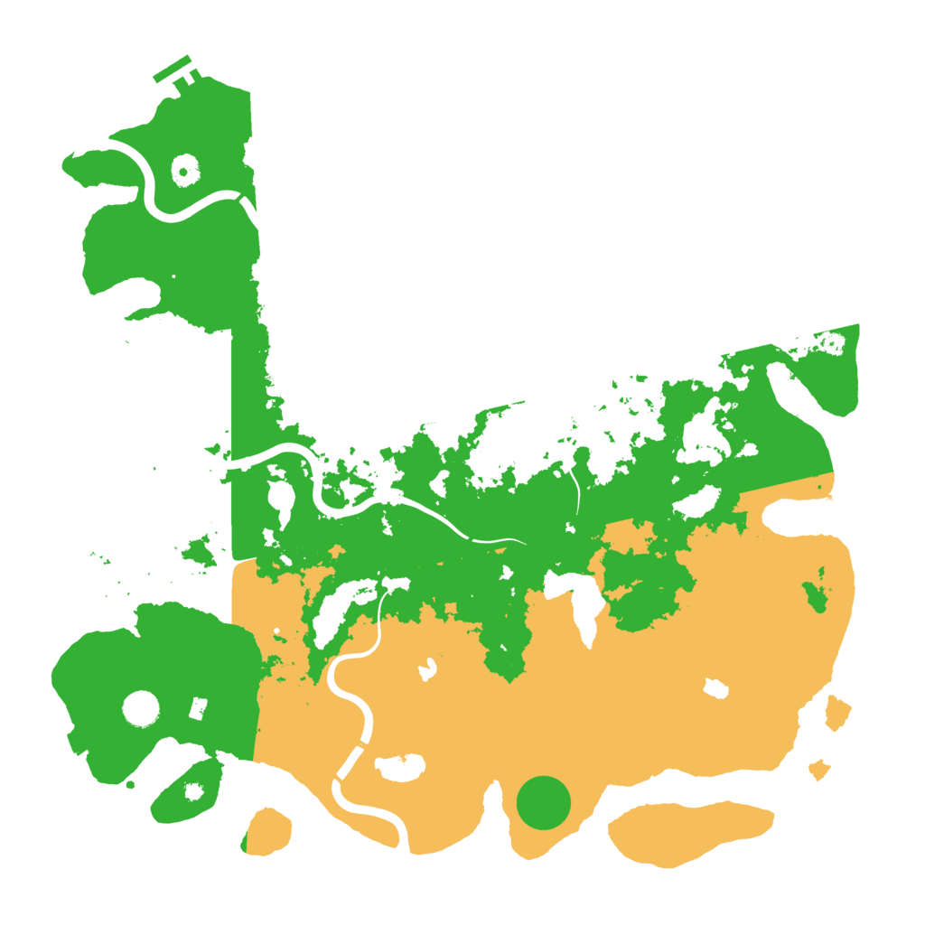 Biome Rust Map: Procedural Map, Size: 4500, Seed: 750420462