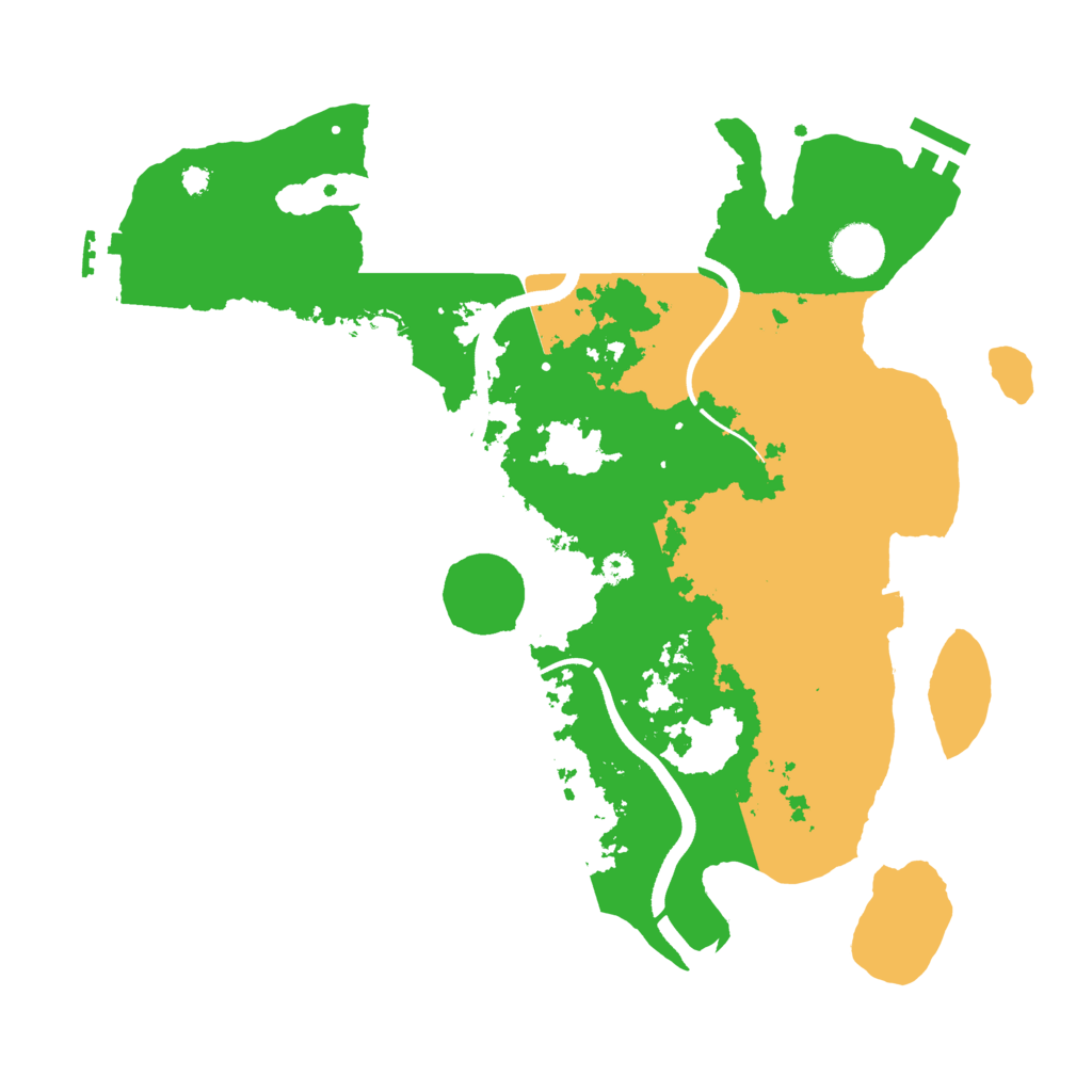 Biome Rust Map: Procedural Map, Size: 3550, Seed: 786705