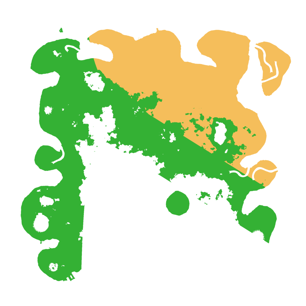 Biome Rust Map: Procedural Map, Size: 3550, Seed: 166847