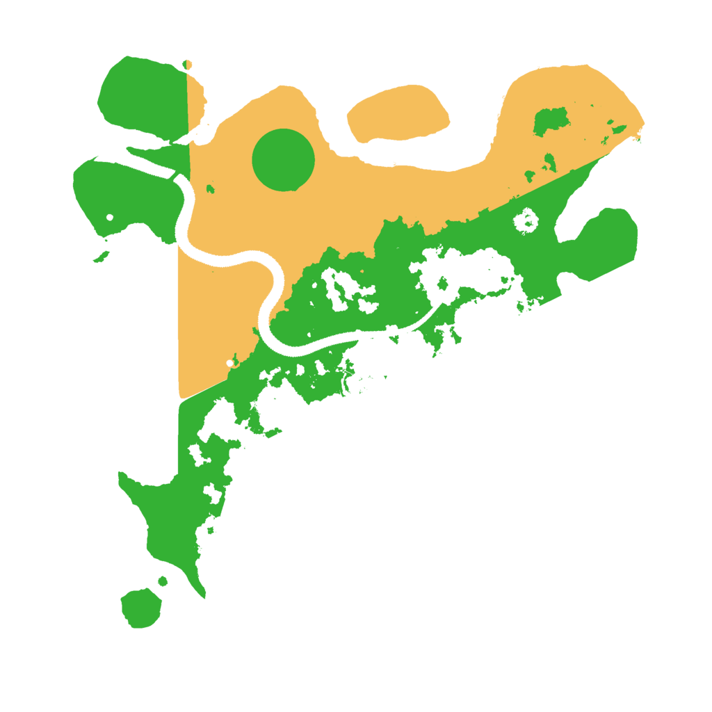 Biome Rust Map: Procedural Map, Size: 3000, Seed: 215573291