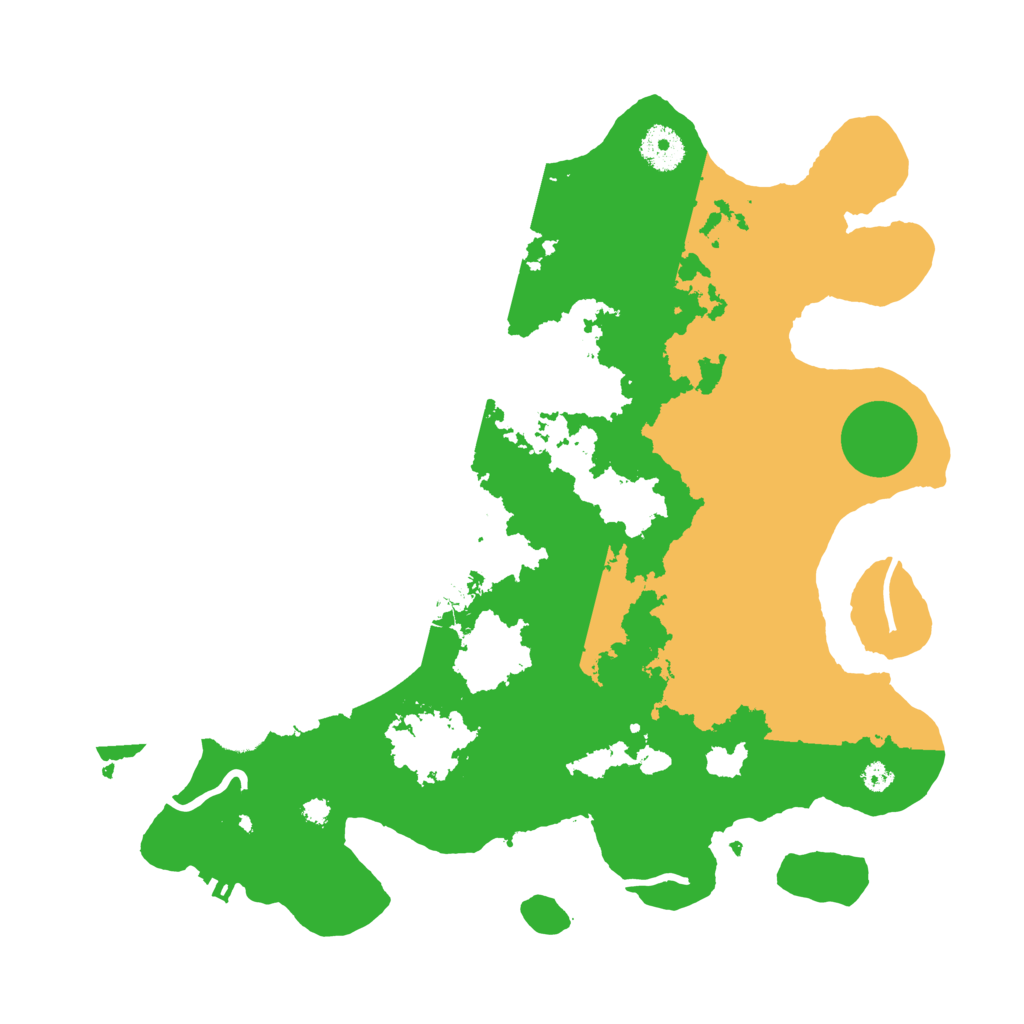 Biome Rust Map: Procedural Map, Size: 3550, Seed: 140022
