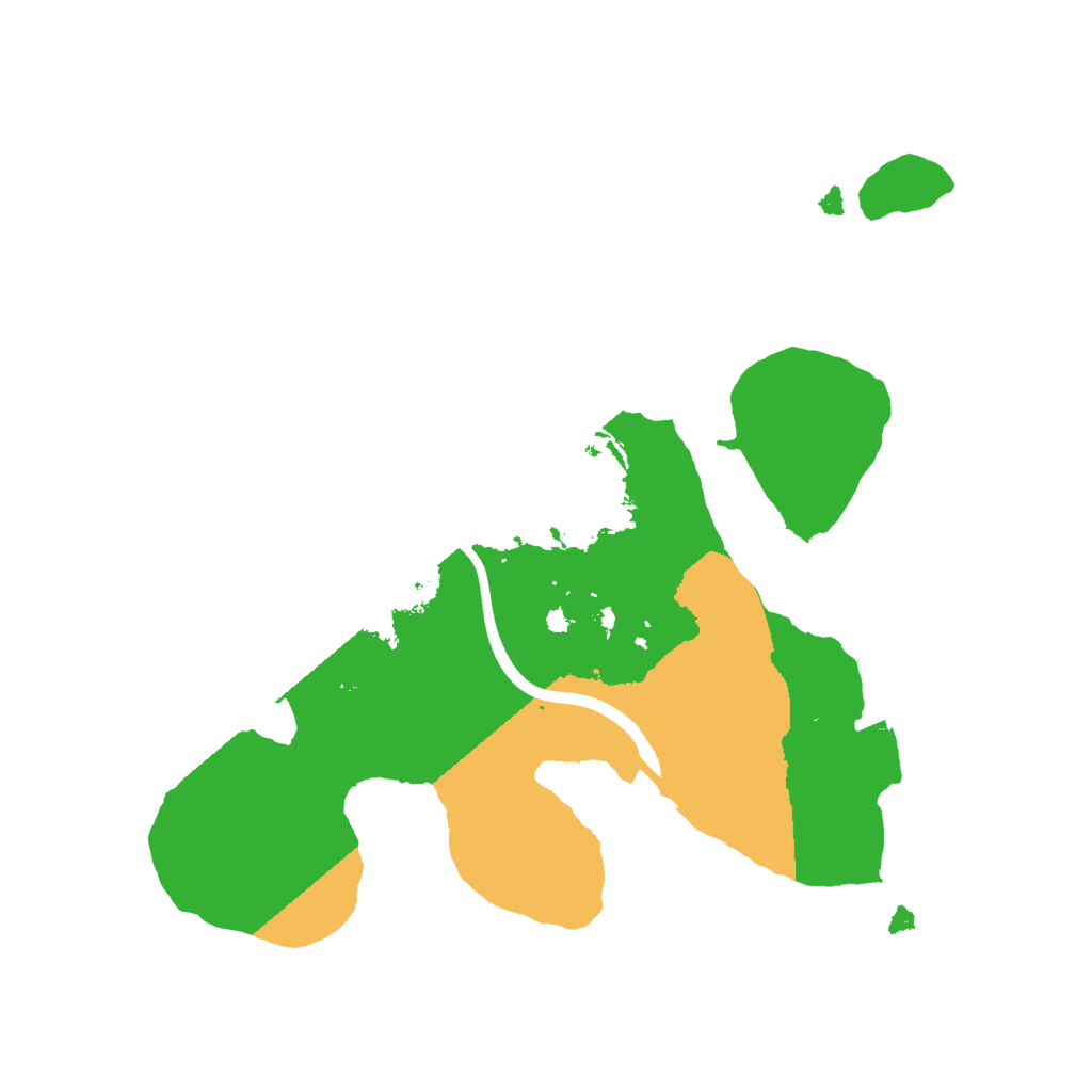 Biome Rust Map: Procedural Map, Size: 2000, Seed: 53305575