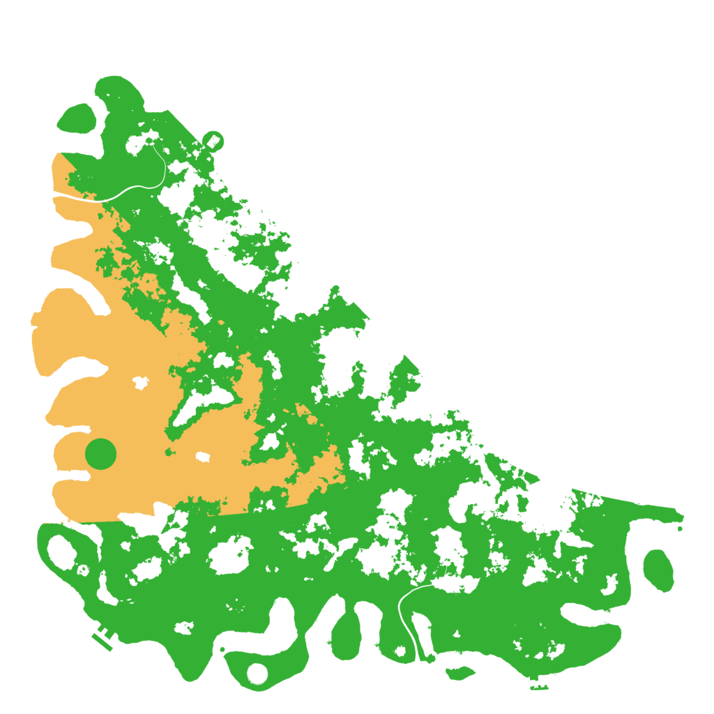 Biome Rust Map: Procedural Map, Size: 6000, Seed: 881858