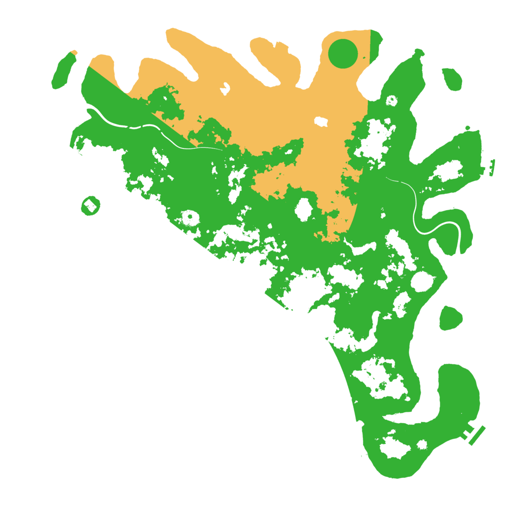 Biome Rust Map: Procedural Map, Size: 4500, Seed: 5773383