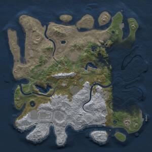 Thumbnail Rust Map: Procedural Map, Size: 4000, Seed: 2000000, 16 Monuments