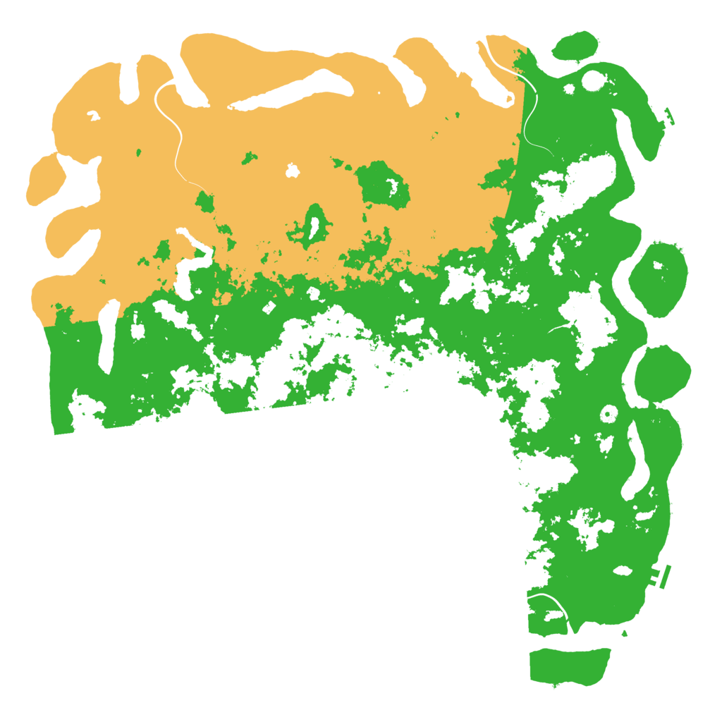 Biome Rust Map: Procedural Map, Size: 6000, Seed: 4325