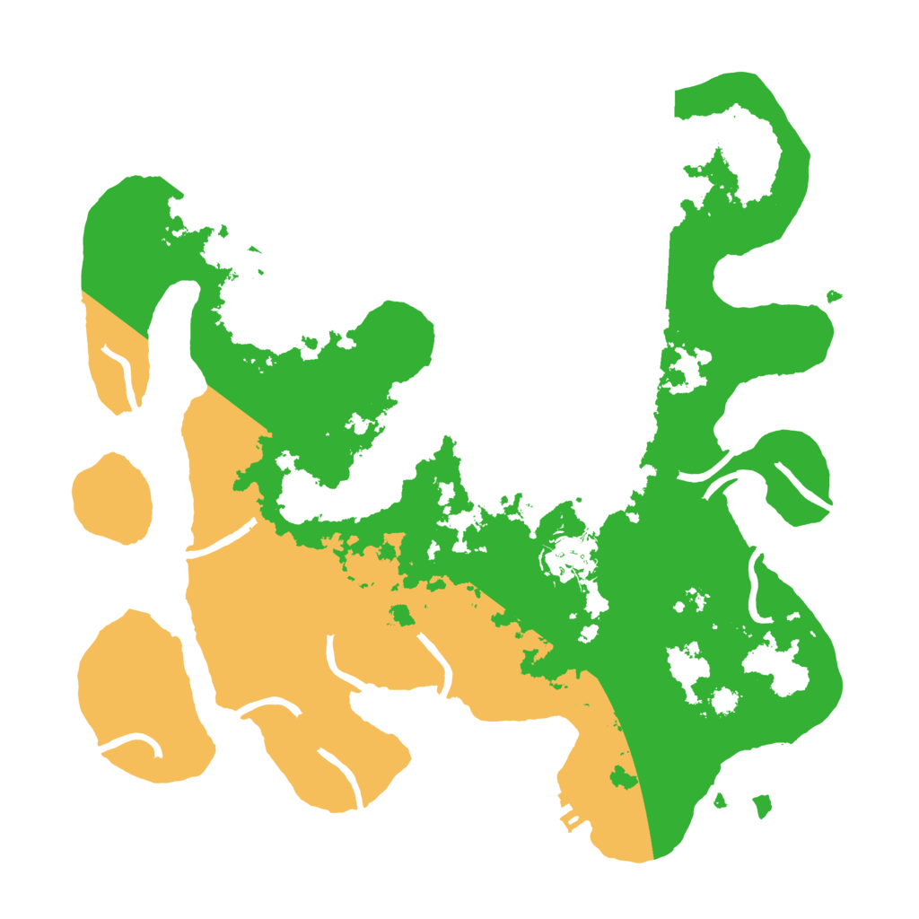 Biome Rust Map: Procedural Map, Size: 3200, Seed: 2562414
