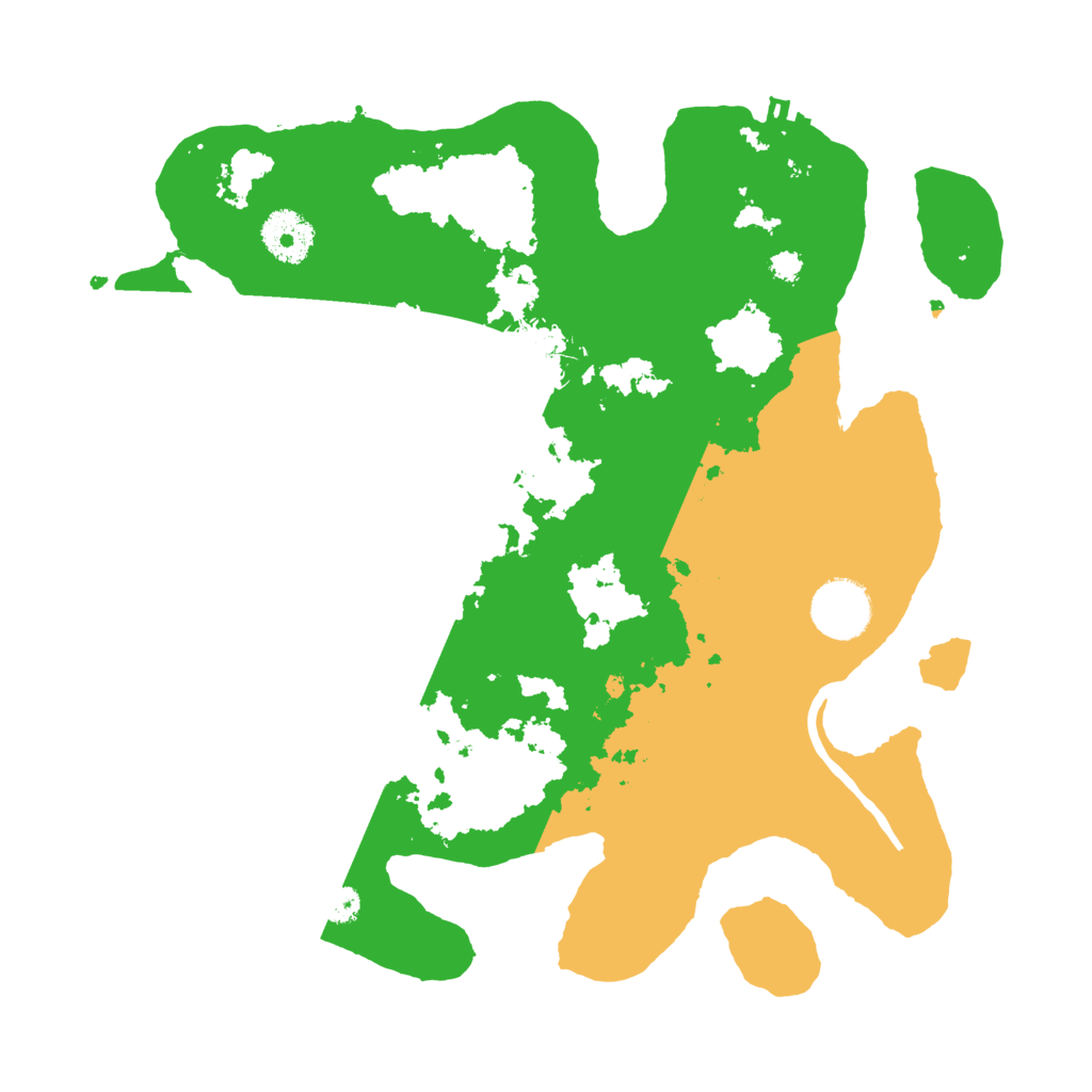 Biome Rust Map: Procedural Map, Size: 3200, Seed: 3028365