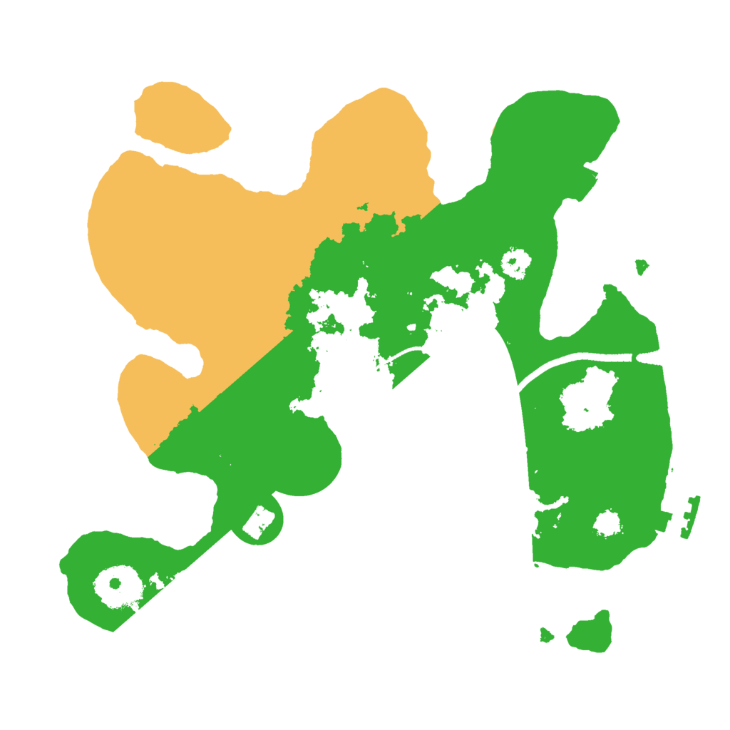 Biome Rust Map: Procedural Map, Size: 2500, Seed: 40823257