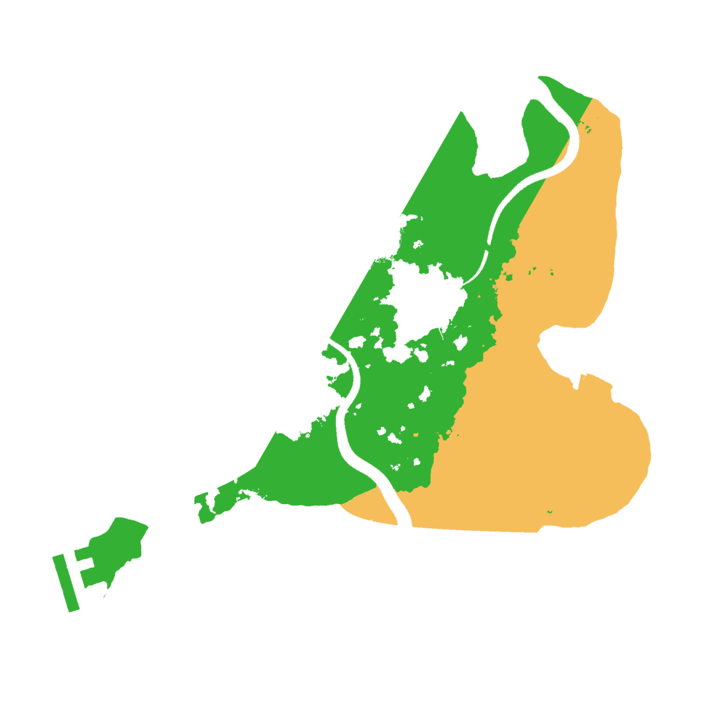 Biome Rust Map: Procedural Map, Size: 2500, Seed: 541501293