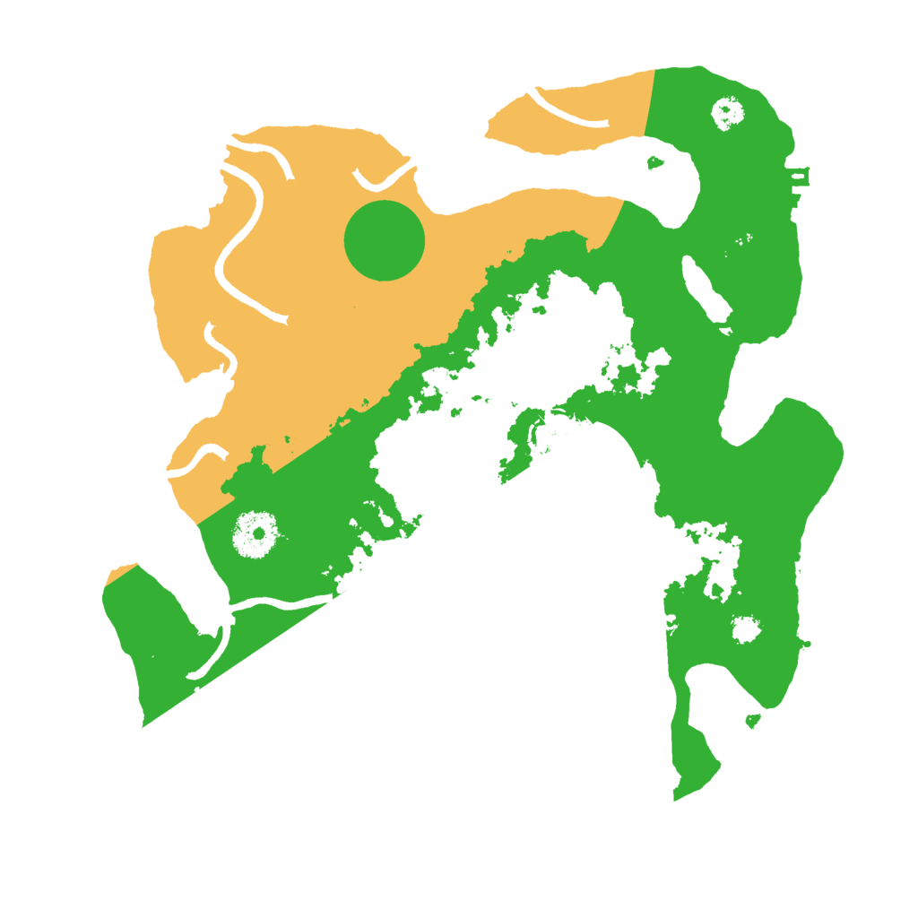 Biome Rust Map: Procedural Map, Size: 3000, Seed: 5827